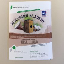 Flyers et affiches “Percussion Academy”